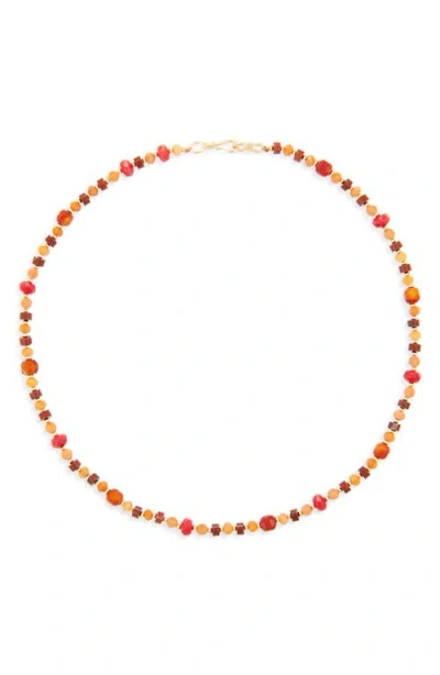 Panacea Beaded Necklace In Multi