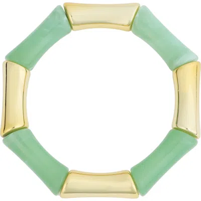 Panacea Beaded Stretch Bracelet In Green