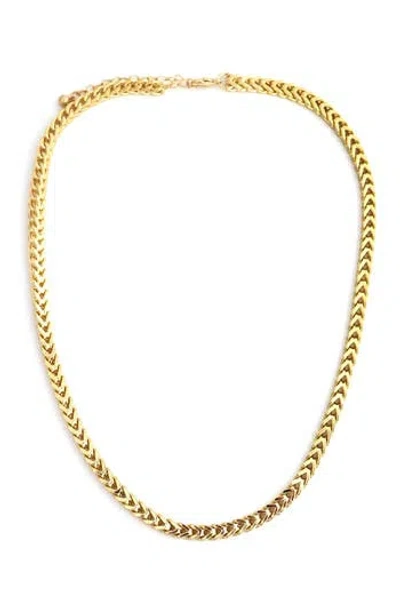 Panacea Box Chain Necklace In Gold