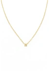 Panacea Bubble Initial Necklace In Gold-a