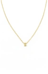 Panacea Bubble Initial Necklace In Gold