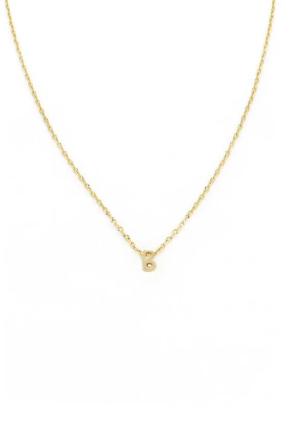 Panacea Bubble Initial Necklace In Gold-b
