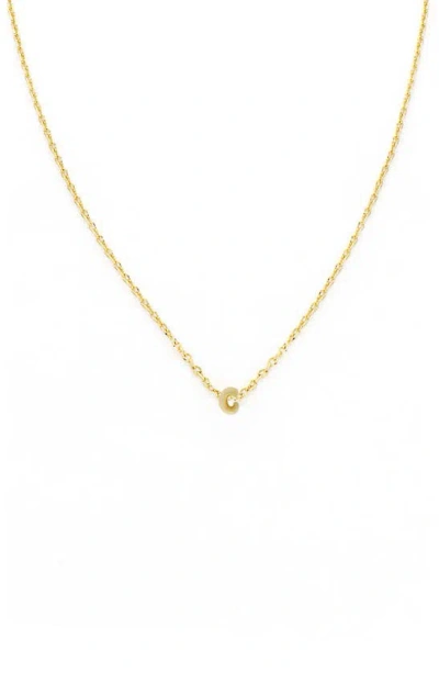 Panacea Bubble Initial Necklace In Gold