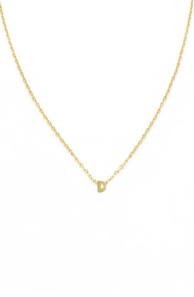 Panacea Bubble Initial Necklace In Gold