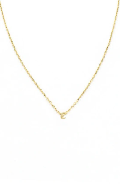 Panacea Bubble Initial Necklace In Gold-e
