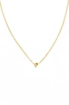 Panacea Bubble Initial Necklace In Gold