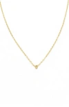 Panacea Bubble Initial Necklace In Gold-g