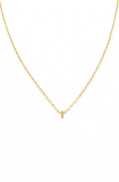 Panacea Bubble Initial Necklace In Gold-i