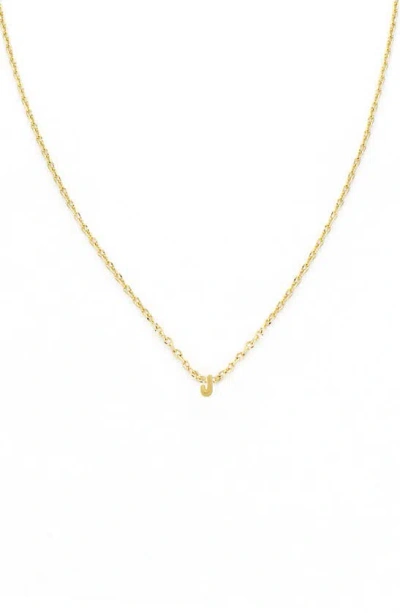 Panacea Bubble Initial Necklace In Gold