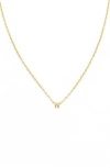 Panacea Bubble Initial Necklace In Gold-n