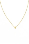 Panacea Bubble Initial Necklace In Gold-o