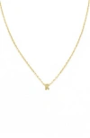 Panacea Bubble Initial Necklace In Metallic