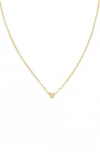 Panacea Bubble Initial Necklace In Gold-u