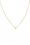 Panacea Bubble Initial Necklace In Gold-v
