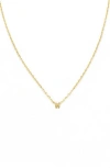 Panacea Bubble Initial Necklace In Gold-w