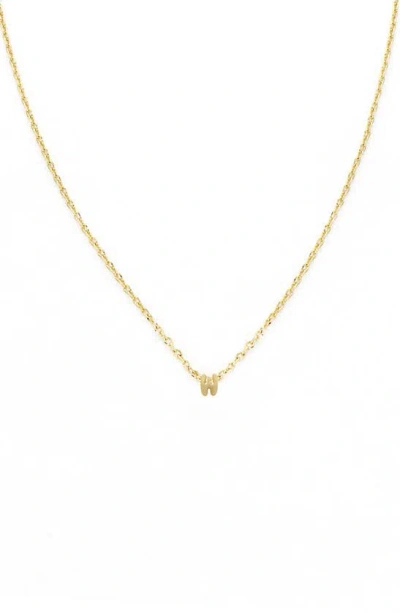 Panacea Bubble Initial Necklace In Gold-w