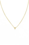 Panacea Bubble Initial Necklace In Gold-z