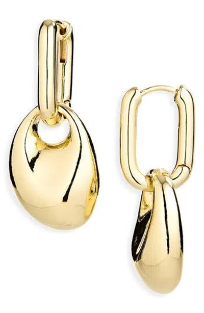 Panacea Bubble Link Drop Earrings In Gold