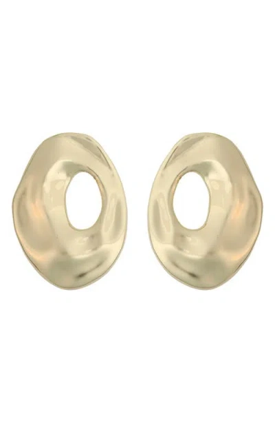 Panacea Circle Earrings In Gold