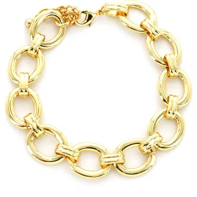 Panacea Circle Link Bracelet In Gold