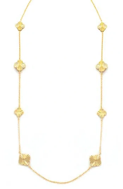 Panacea Clover Station Chain Necklace