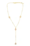 Panacea Clover Station Y-drop Necklace