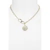 Panacea Coin Link Pendant Necklace