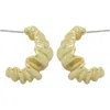 Panacea Crinkle Hoop Earrings In Gold