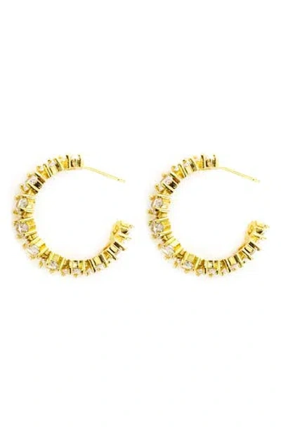 Panacea Crystal Hoop Earrings