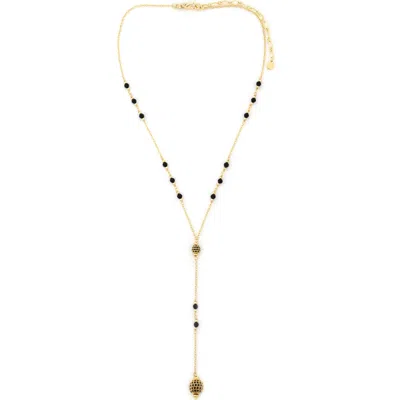 Panacea Crystal Station Y-necklace In Gold