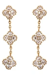 Panacea Cz Cluster Link Drop Earrings