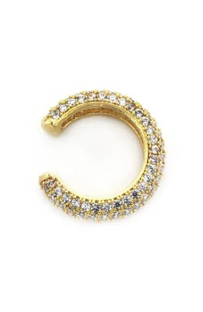 Panacea Cz Pavé Ear Cuffs In Gold