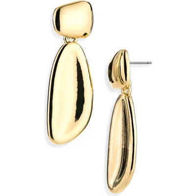 Panacea Double Drop Earrings In Gold