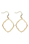 Panacea Drop Earrings In Gold