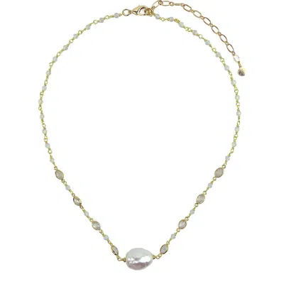 Panacea Freshwater Pearl Necklace In White