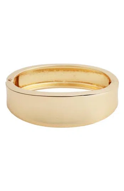 Panacea Hinged Bangle Bracelet In Gold