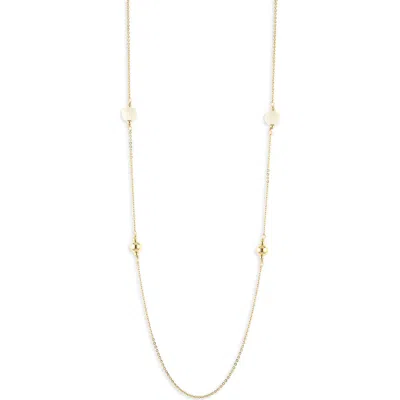 Panacea Howlite Station Necklace In Gold