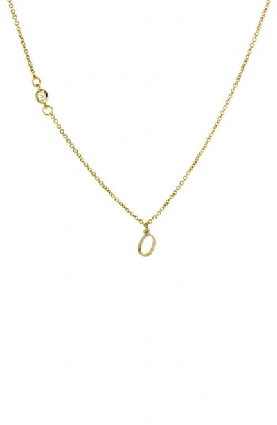 Panacea Initial Pendant Necklace In Gold
