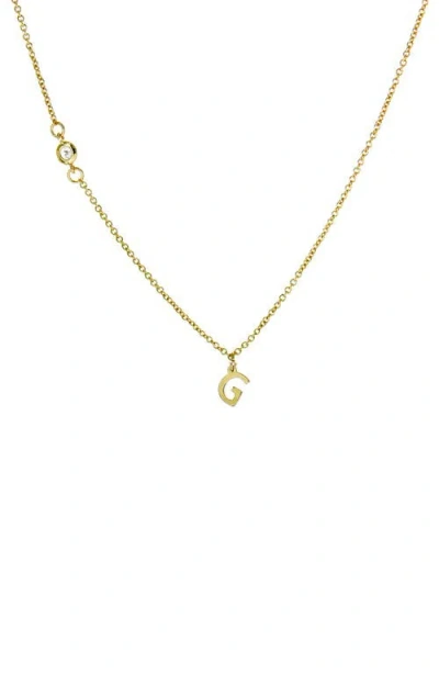 Panacea Initial Pendant Necklace In Gold