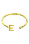 Panacea Initial Ring In Gold