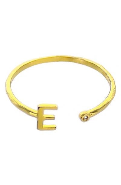 Panacea Initial Ring In Gold