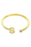 Panacea Initial Ring In Gold