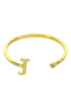 Panacea Initial Ring In Gold