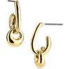 Panacea Interlocking Double Drop Earrings In Gold