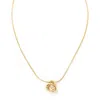 Panacea Knot Pendant Necklace In Gold