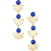 Panacea Lapis Lazuli Linear Drop Earrings