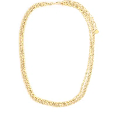 Panacea Layered Chain Necklace In Gold