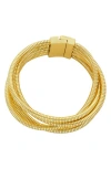 Panacea Layered Coil Bracelet In Gold