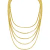 Panacea Layered Snake Chain Necklace In Gold
