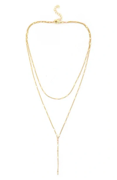 Panacea Layered Y-necklace In Gold